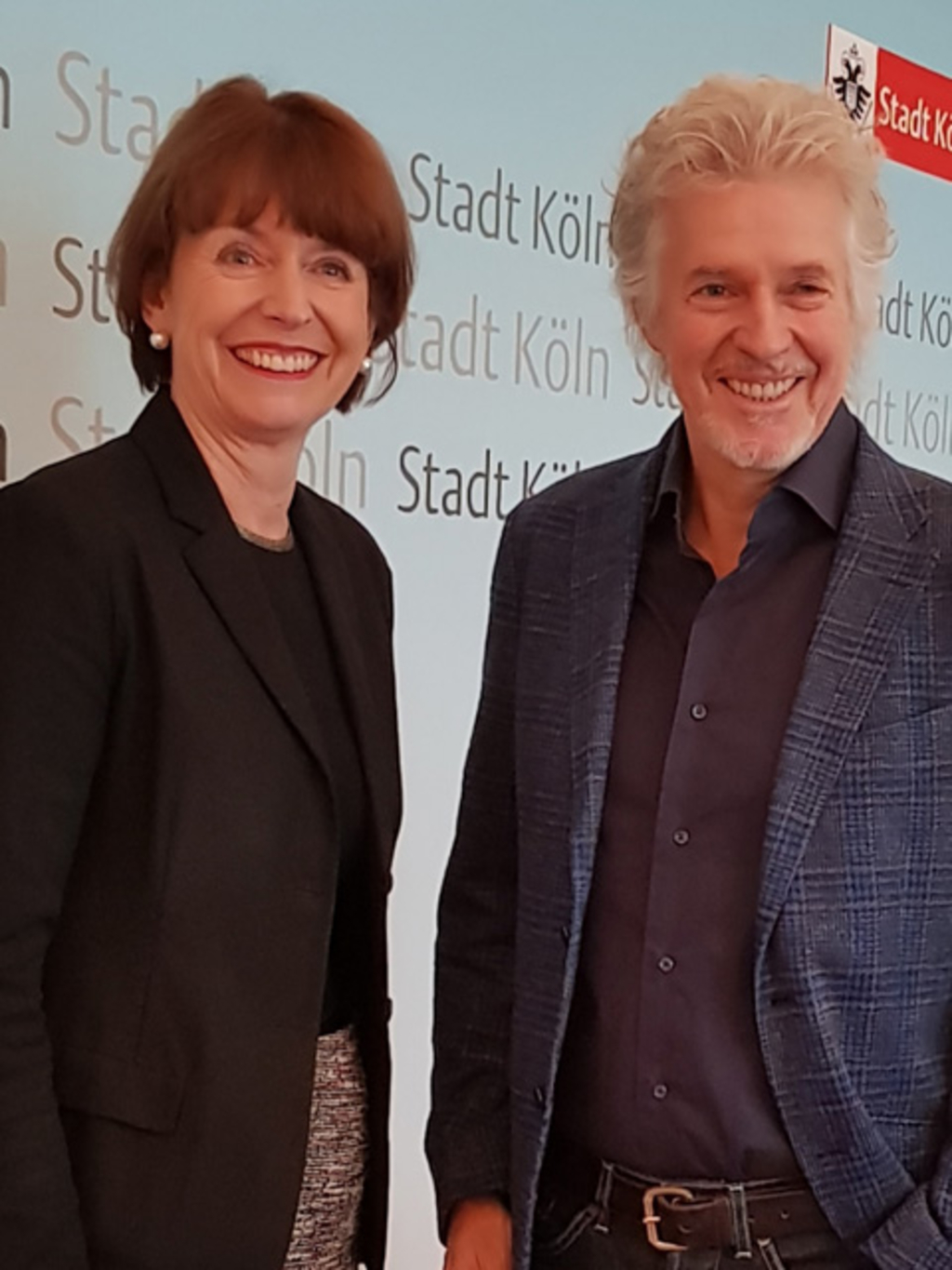 Oberbürgermeisterin Henriette Reker und Frank Schätzing