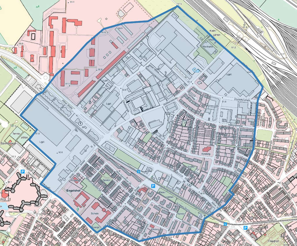 Evakuierungsbereich zur Bombenentschärfung in Westhoven am 16. D