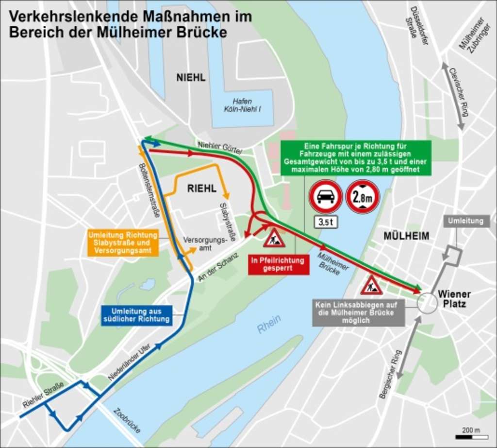 Sperrung Mülheimer Brücke
