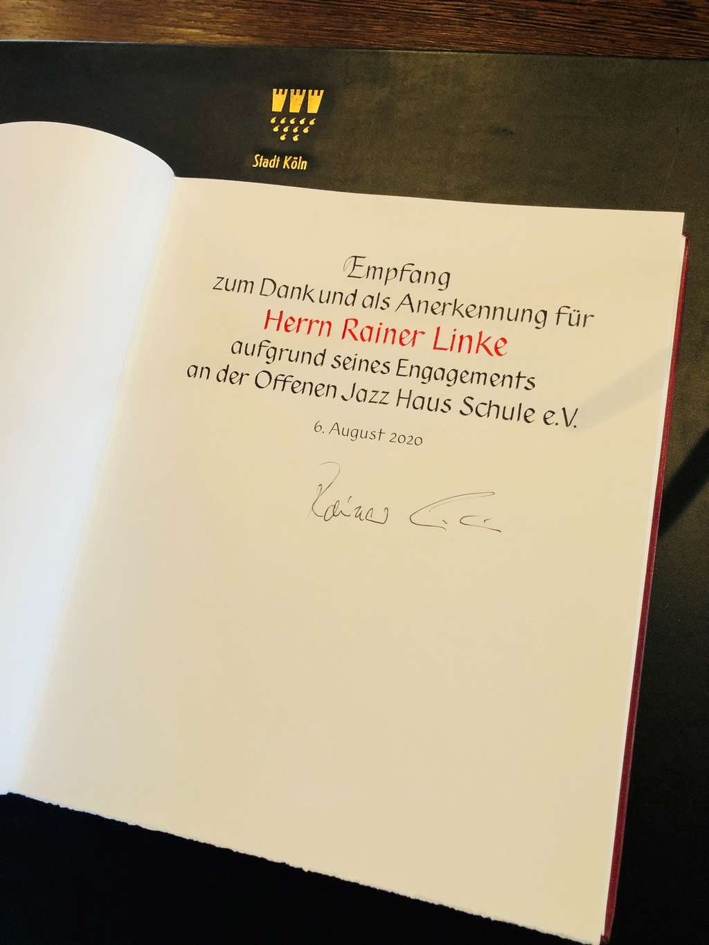 13_FOTO_Gaestebucheintrag Rainer Linke