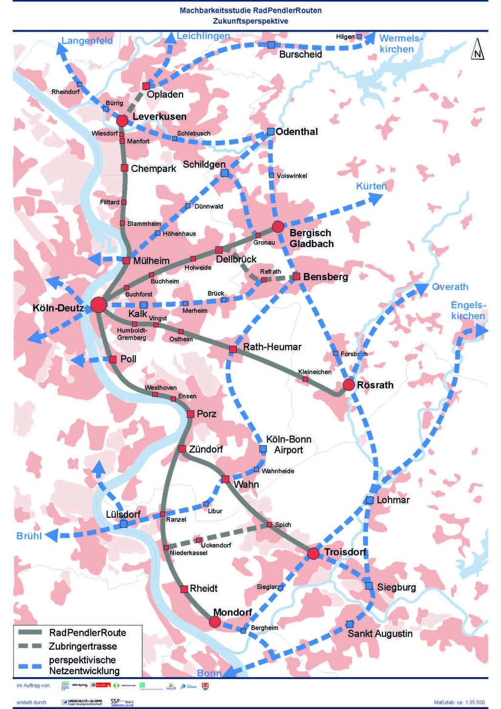 66_GRAFIK_Radpendlerrouten Übersicht mit Zukunftsperspektive