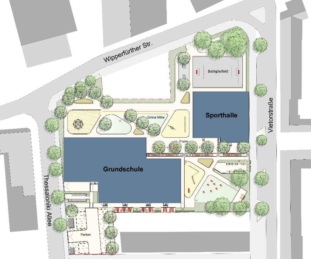 Schulbau Thessalonkik-Allee