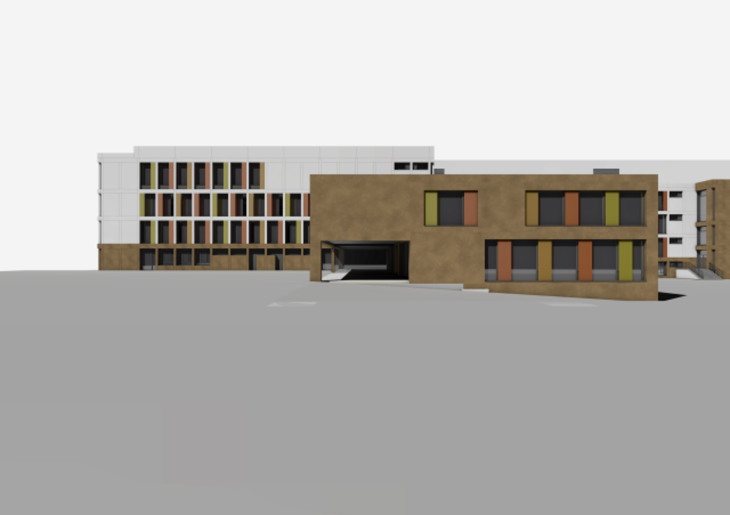 26_Grundsteinlegung_Dreikoenigsgymnasium_PerspektiveHaupteingang