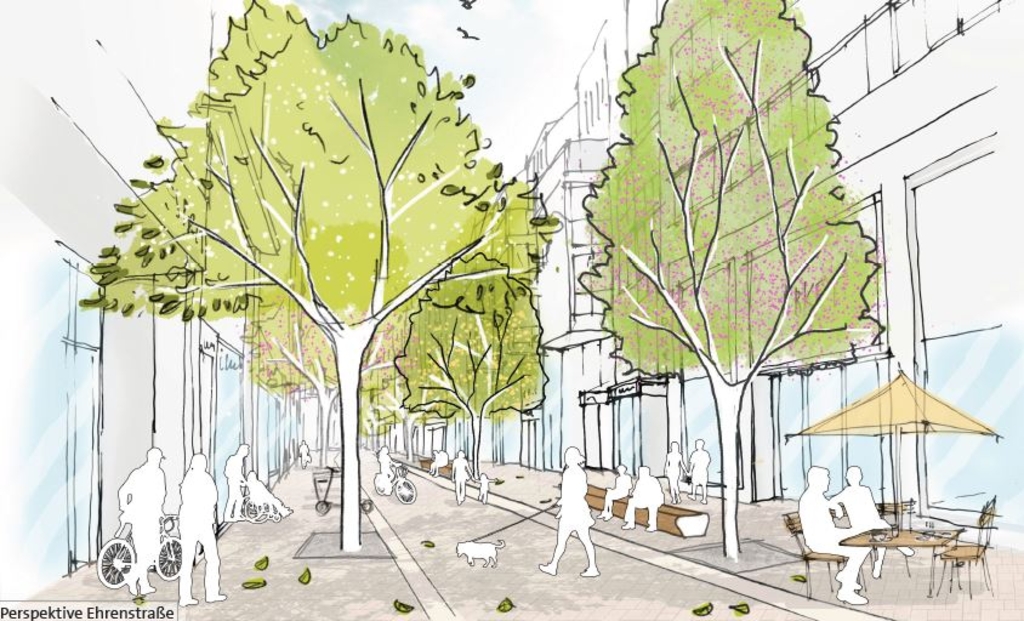 Iii Foto Visualisierung Ehrenstraße Scape Landschaftsarchitekten