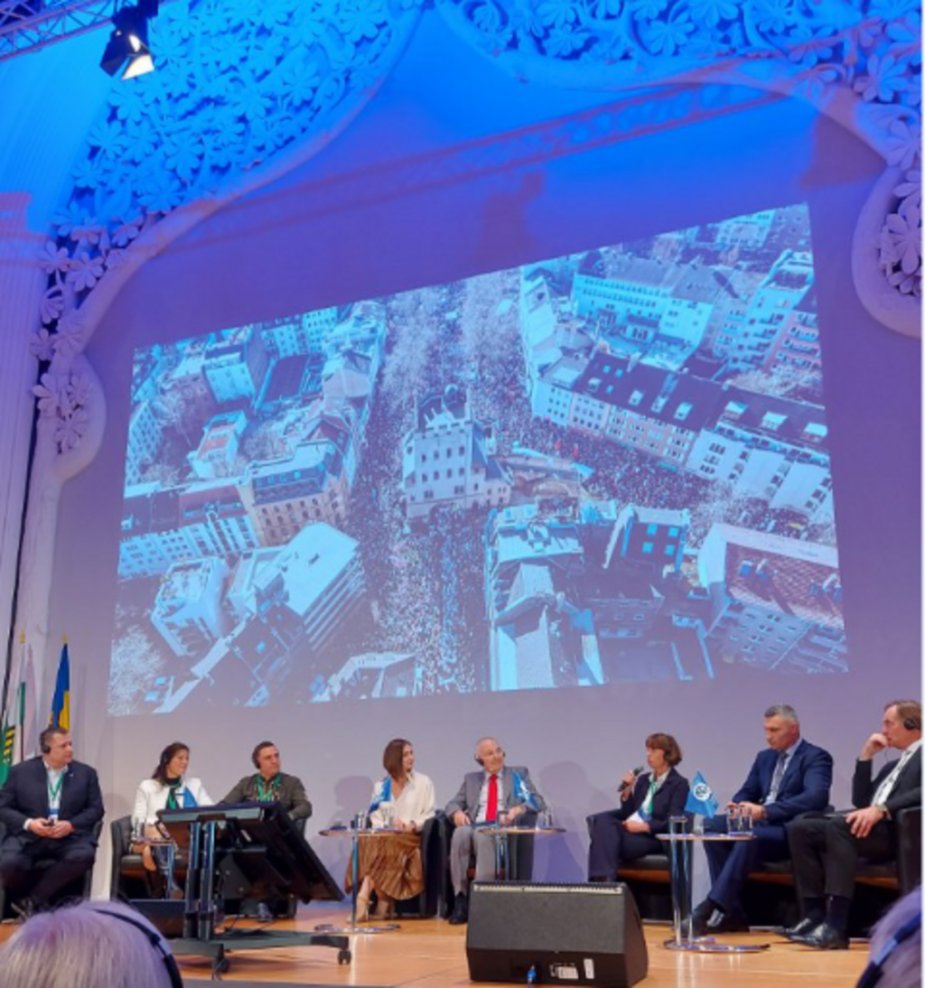 Diskussionsrunde in Leipzig