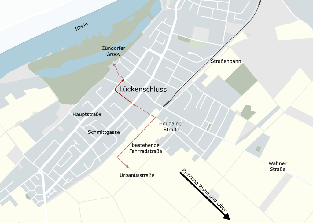 Iii 68 Grafik Neue Radverkehrsführung Köln-zündorf