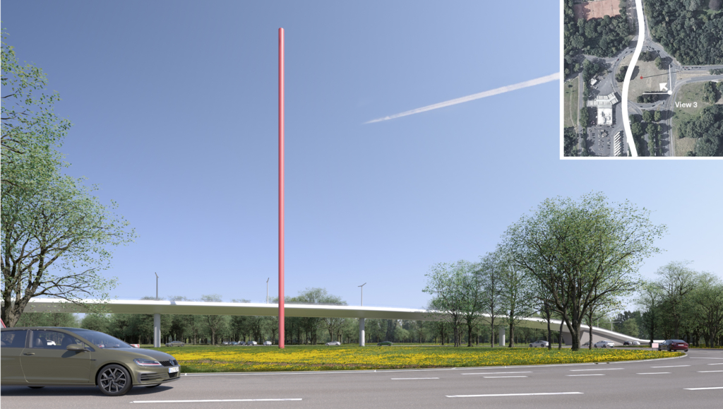 Iii 69 Foto Visualisierung Bruecke Stadtbahn Sued Variante 1 Copyright Knightarchitects