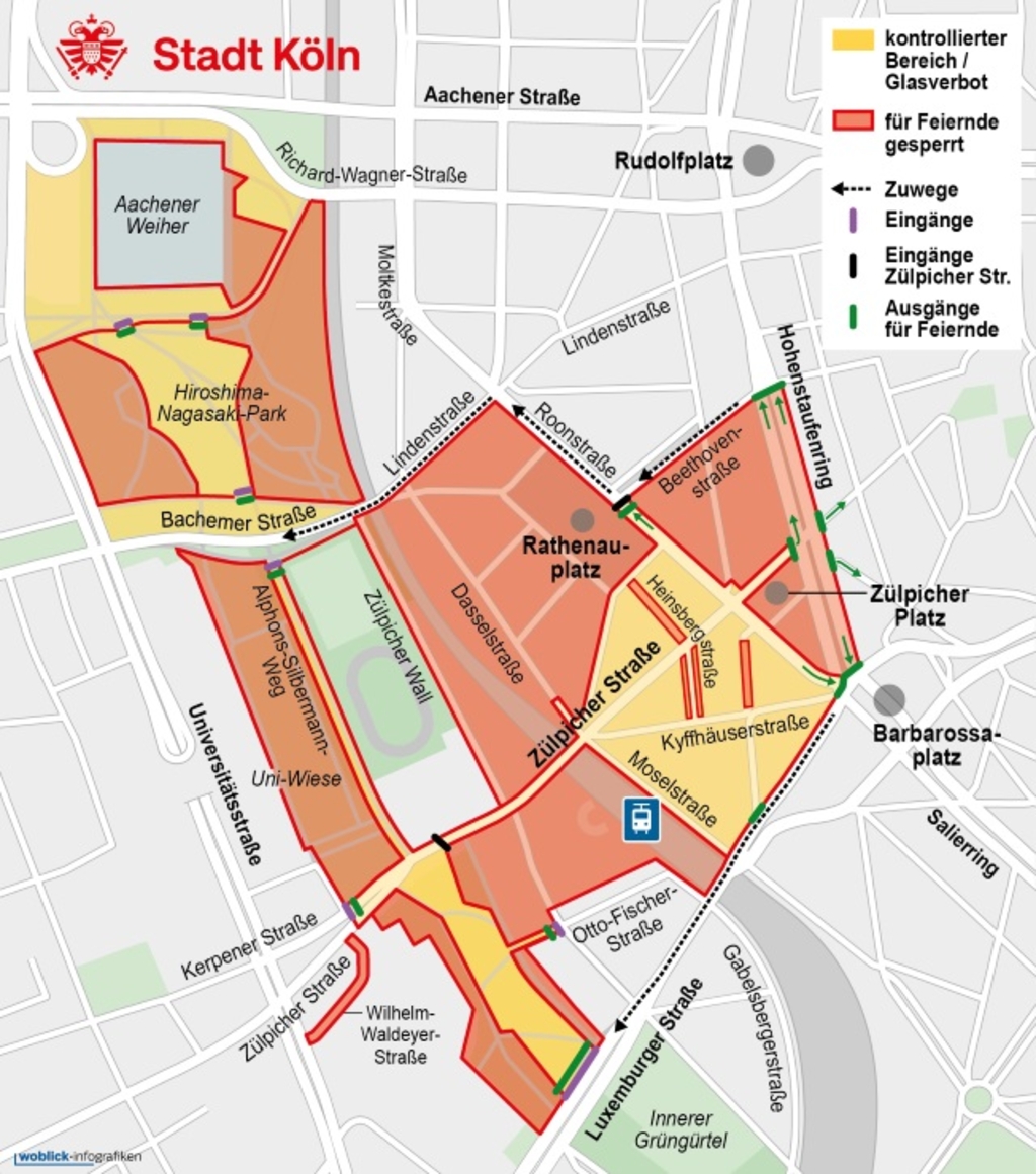 Sperrbereich Straßenkarneval