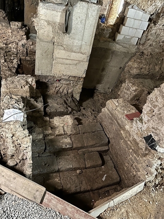 Detail römische Treppe des 1. Jahrhunderts