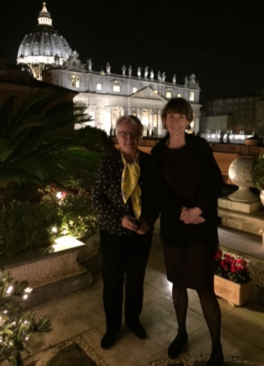 Oberbürgermeisterin Henriette Reker mit Annette Schavan, Botschafteriin der Bundesrepublik Deutschland beim Heiligen Stuhl