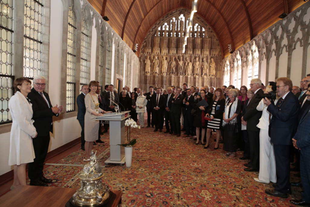 Empfang für Bundespräsident Dr. Frank-Walter Steinmeier im Historischen Rathaus