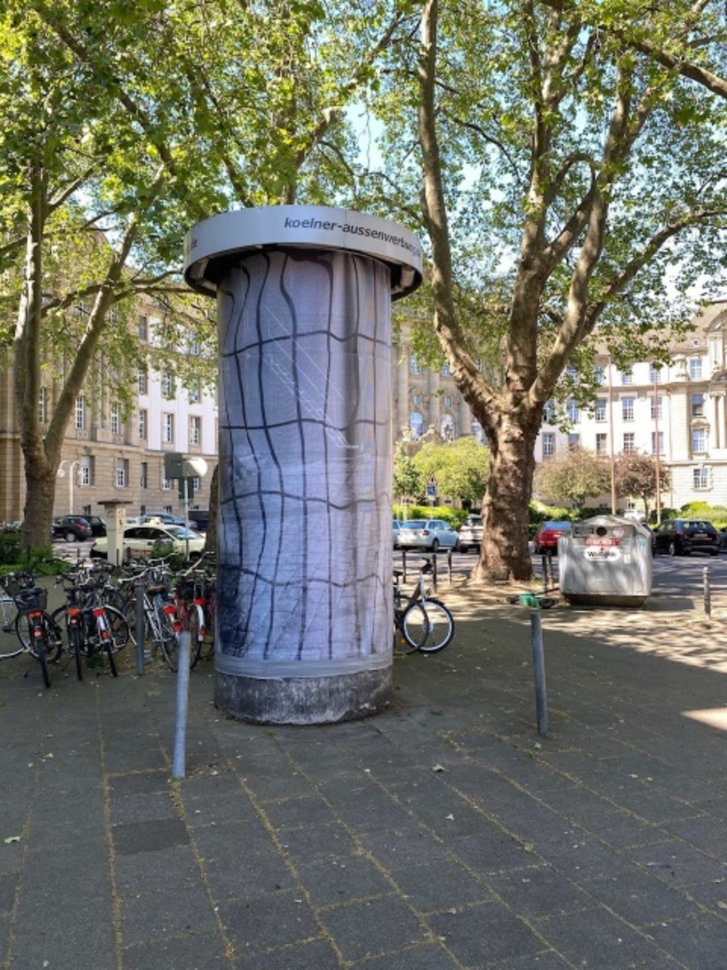 Litfaßsäule Kunstsäule 