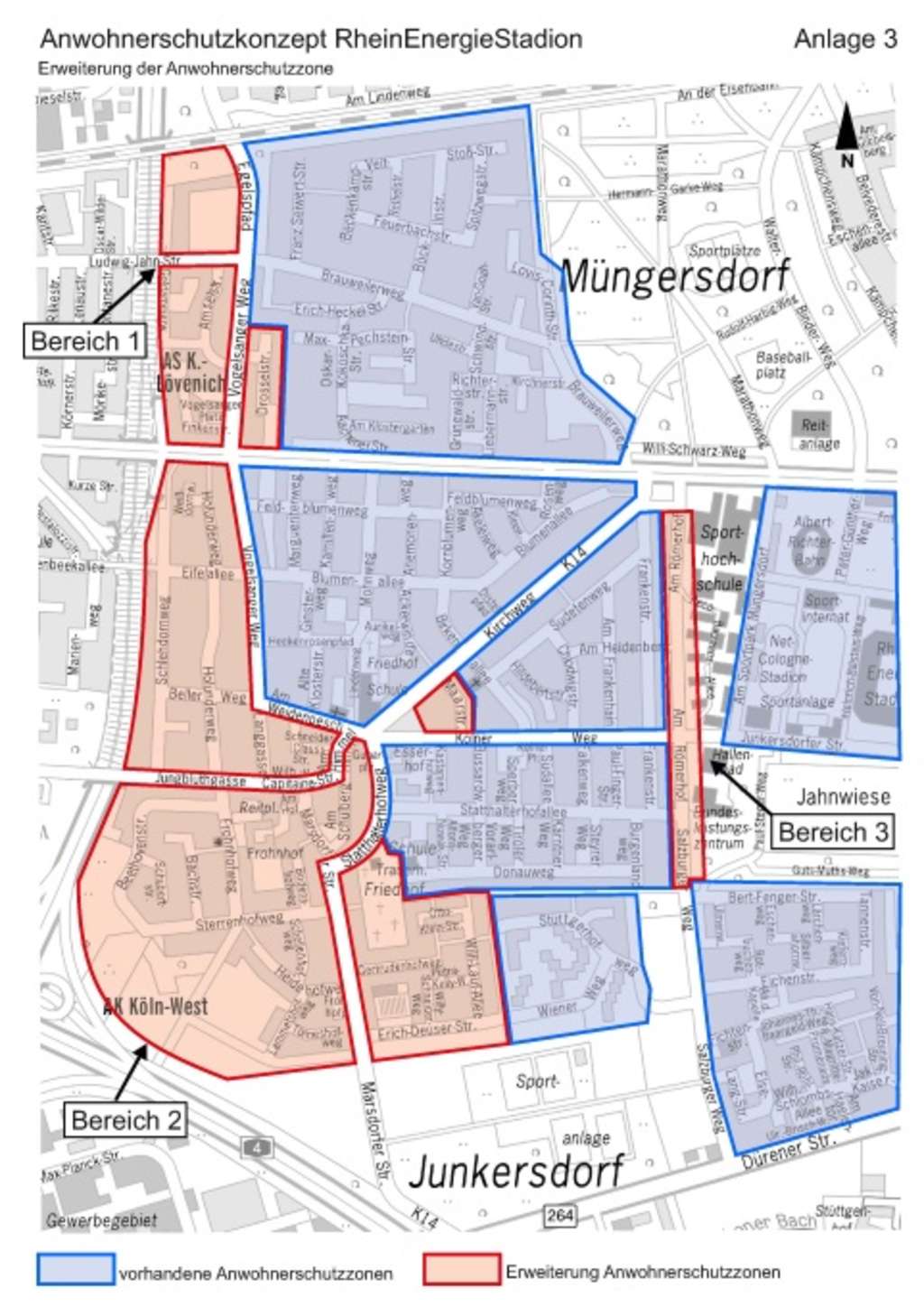 Rheinenergie-Stadion Anwohnerschutzzonen