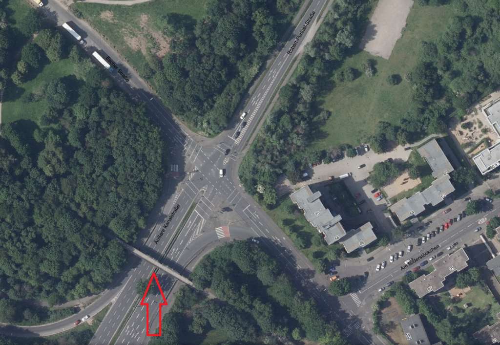 69 Foto Lage Holzbrücke Escher Straße