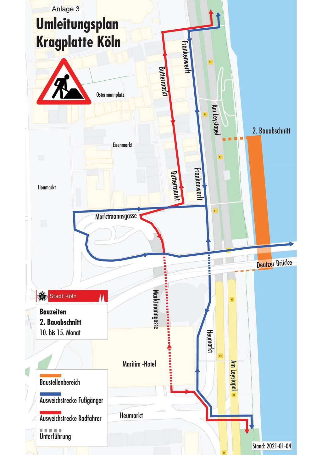 69 Grafik Umleitung Kragplatte 2. Bauabschnitt