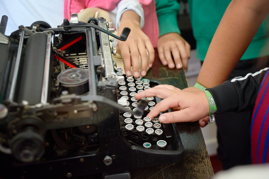 Foto von einer Schreibmaschine