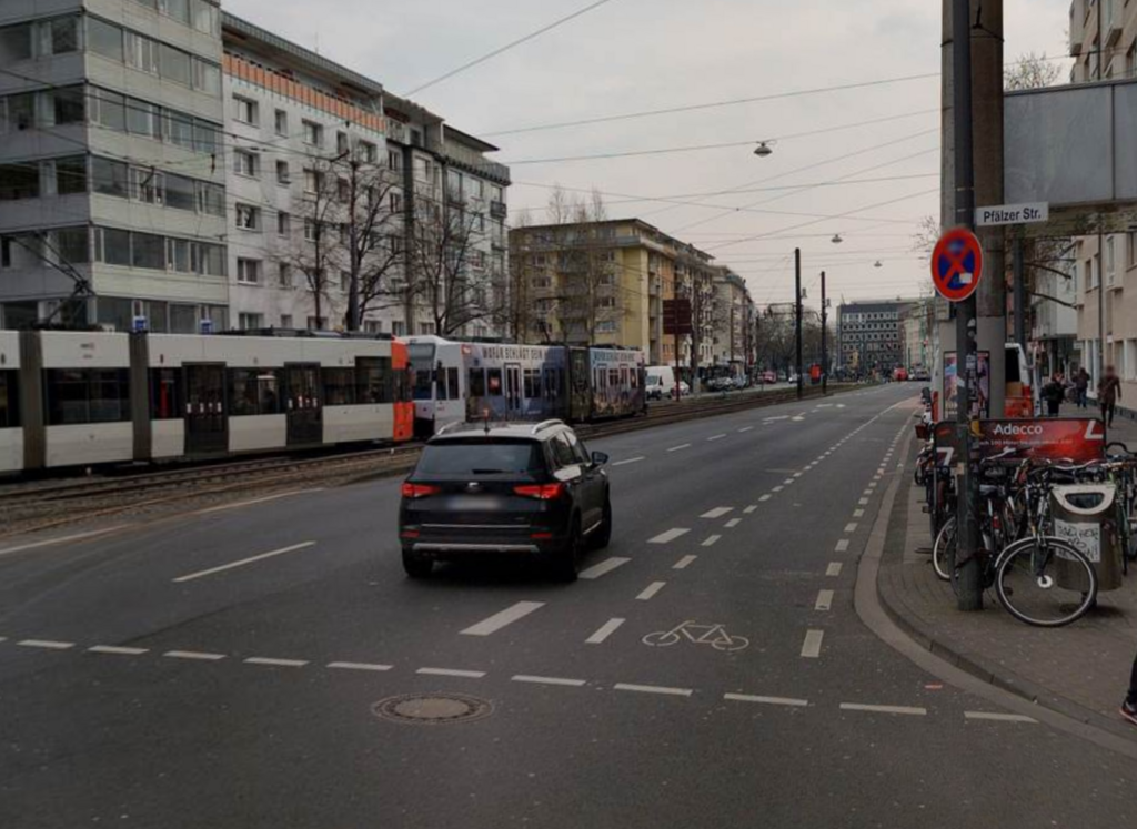 Foto von einer Fahrradstraße