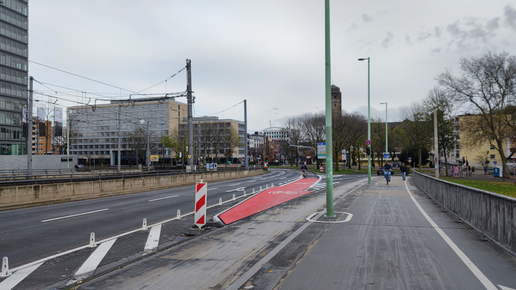 Radverkehr Deutzer Brücke