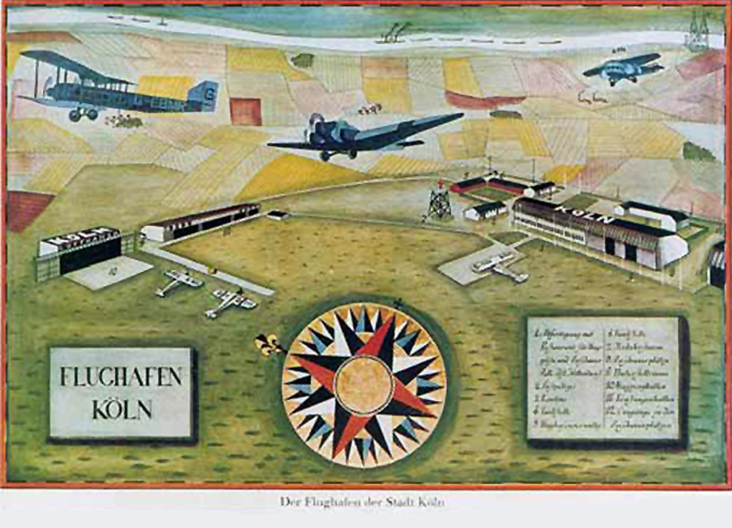 Postkarte des Butzweiler Hofs von Professor Richard Seewald