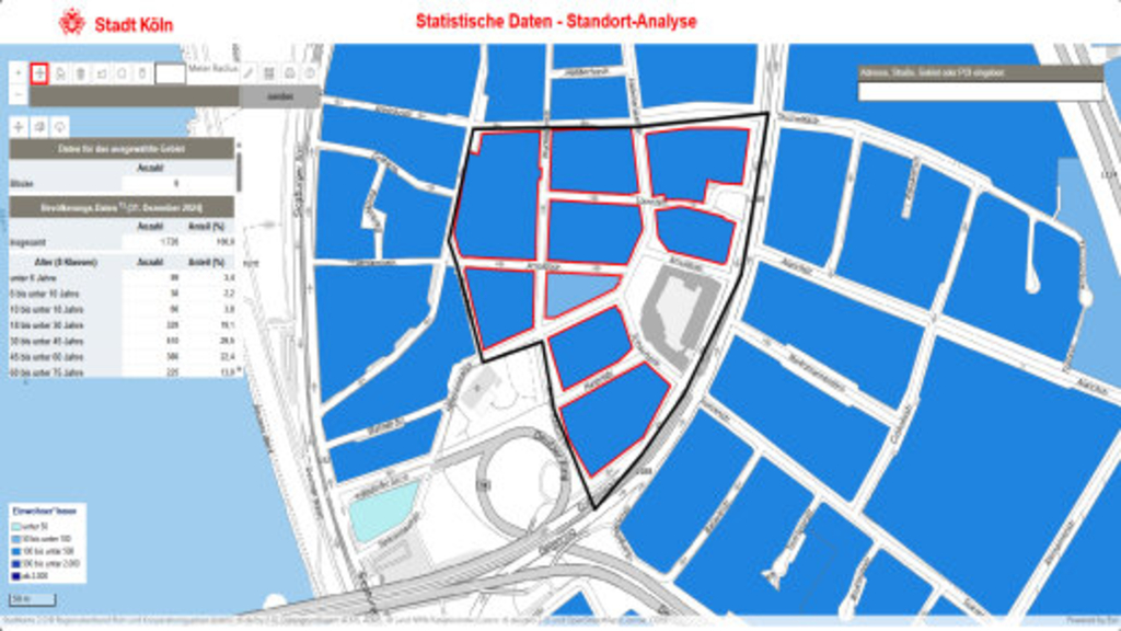 Standort Analyse, Link auf Standort - Analyse