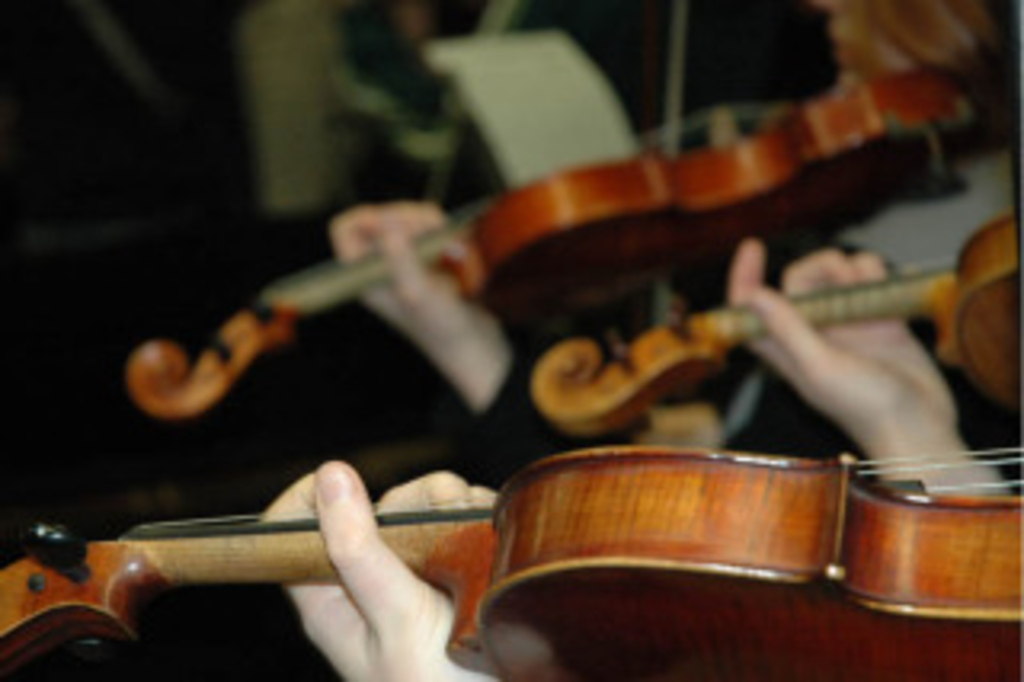 Geigenspiel, Link auf Streichorchester-Projekt - Stadt Köln