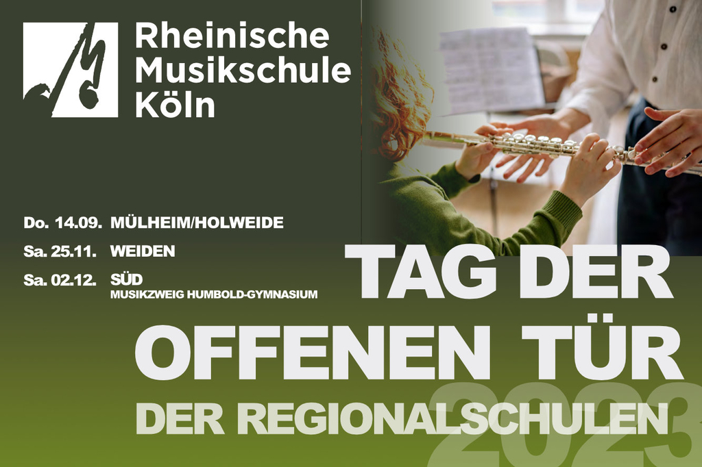 Plakat Tag der offenen Tür mit den Terminen 2023
