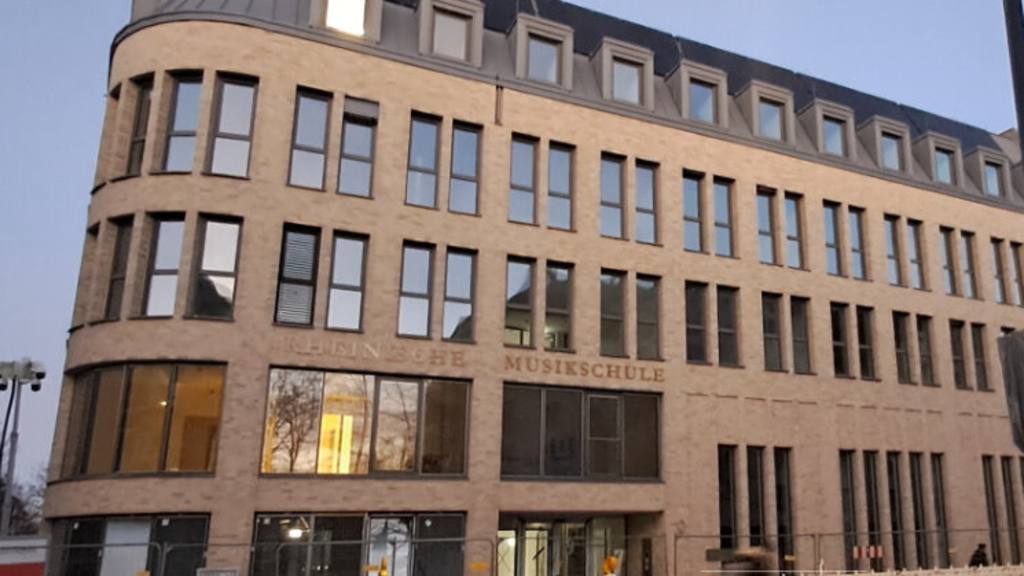 Außenansicht Neubau Rheinischen Musikschule Köln