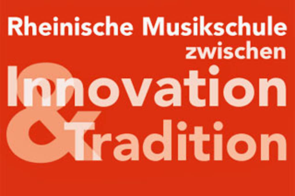 Weiße Schrift auf rotem Grund: Rheinische Musikschule zwischen Innovation und Tradition