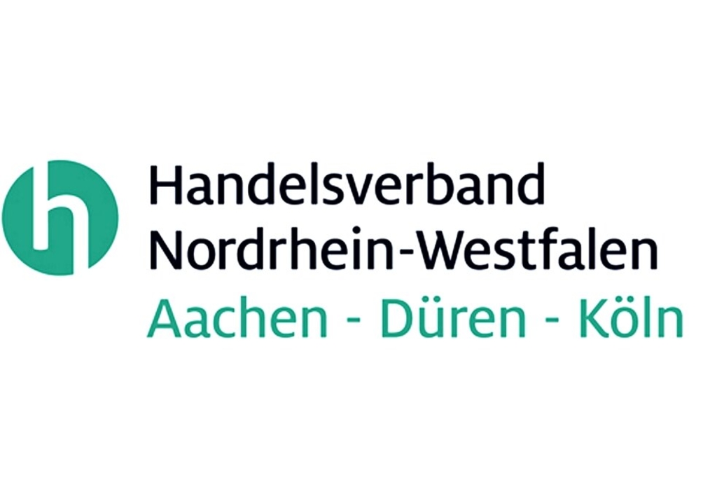Logo des EHDV mit grünem Logo und stilisiertem weißen h Schriftzug in schwarz und grün, Link auf EHDV Handelsverband Nordrhein-Westfalen