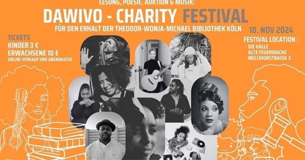 Flyer DAWIVO Festival Benefiz für die Theodor-Wonja-Michael-Bibliothek