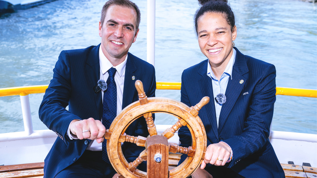 UEFA EURO 2024 Fähre mit Philipp Lahm und Celia Šašić