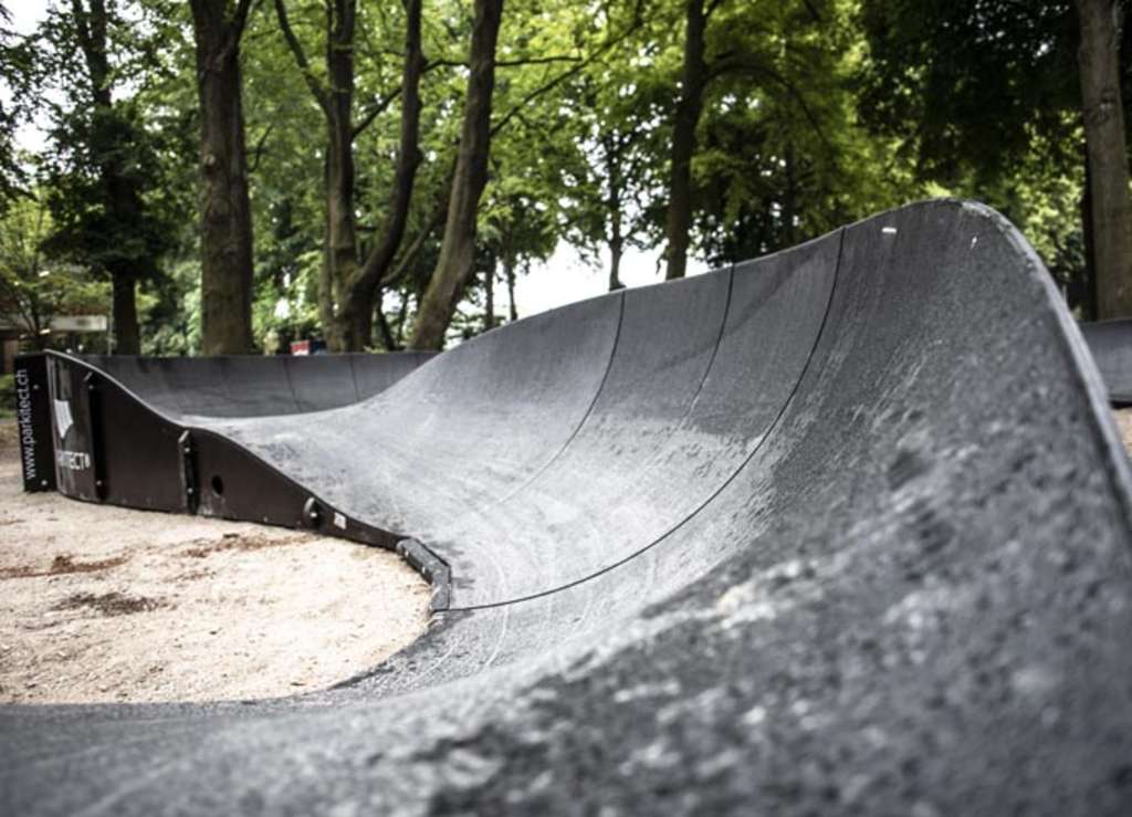 Pumptrack Ausschnitt des Pumptracks