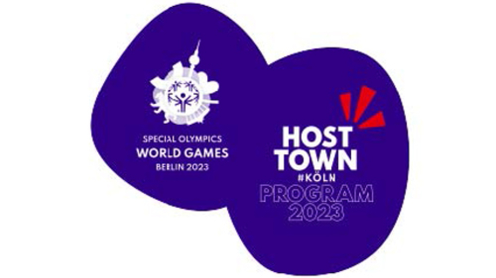 Logo Special Olympics WORLD GAMES Berlin 2023; Host Town in Köln