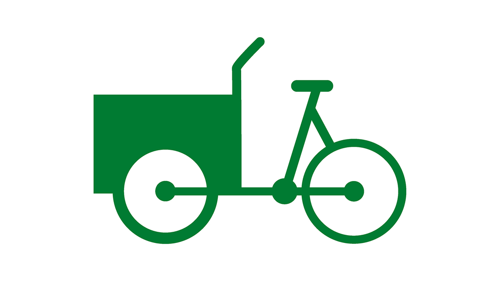 Die Grafik zeigt ein Lastenfahrrad.