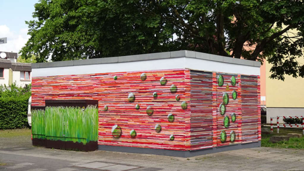 Neugestaltetes Stromhaus in Lindweiler