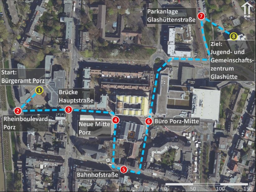 Abbildung Rundgang im Stadtplan