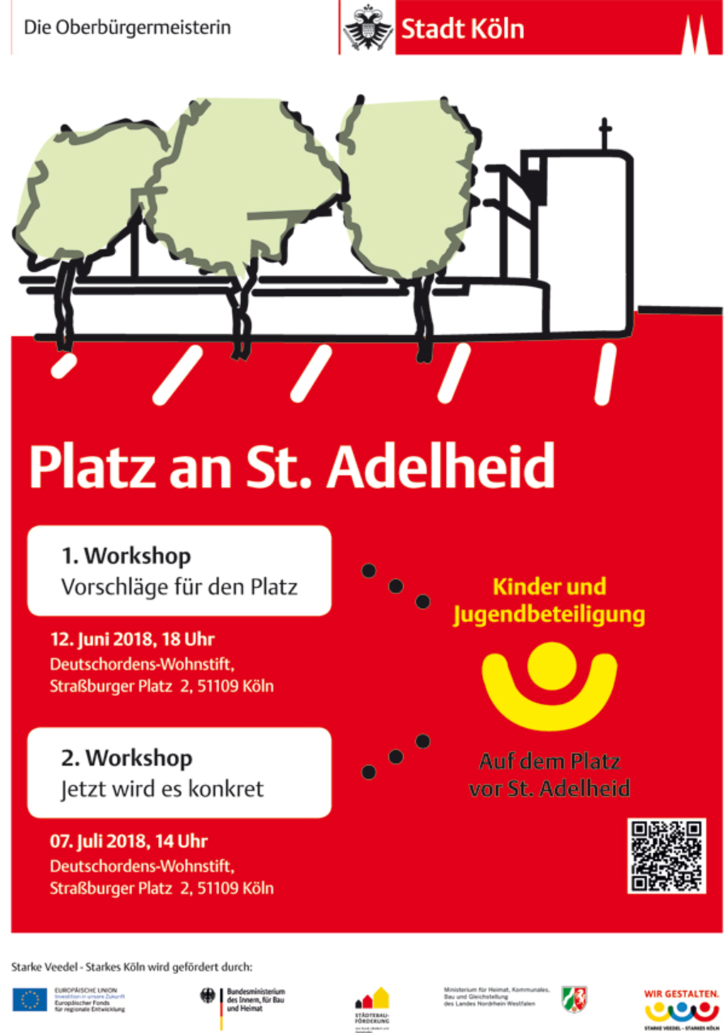 Plakat zum Workshop Platz An Sankt Adelheid
