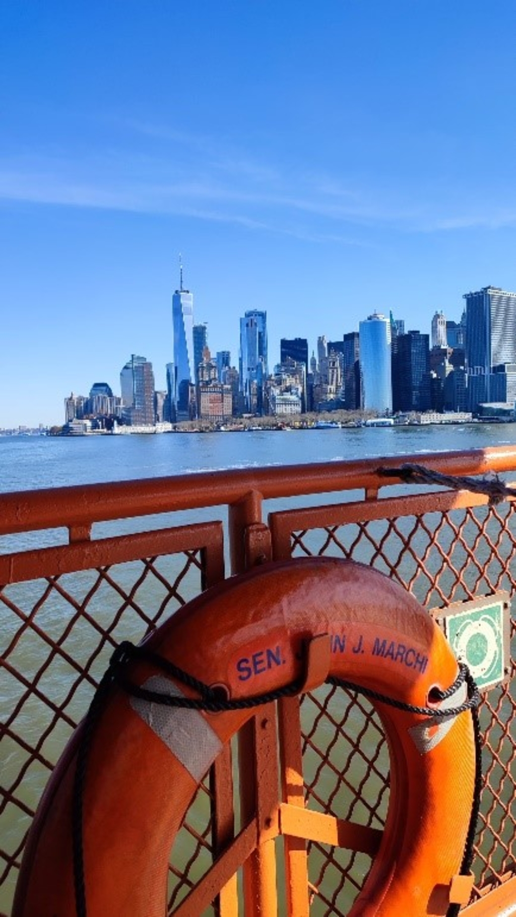 Sicht auf Manhatten, aufgenommen von einem Boot