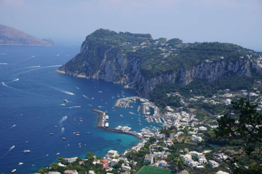 Capri - Sicht auf Hafen