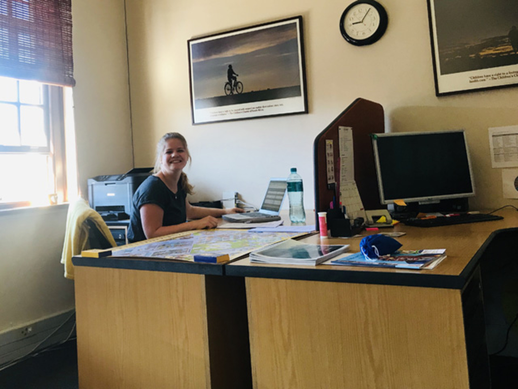 Foto bei der Büroarbeit