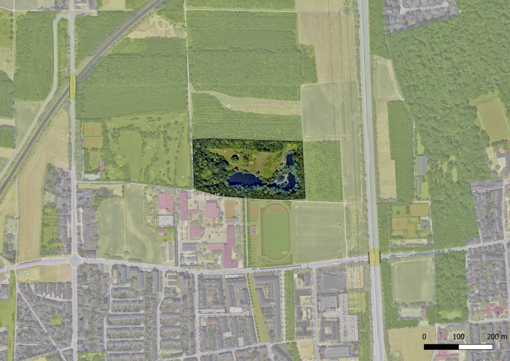 Übersichtskarte NSG 14 Kiesgrube Wahn