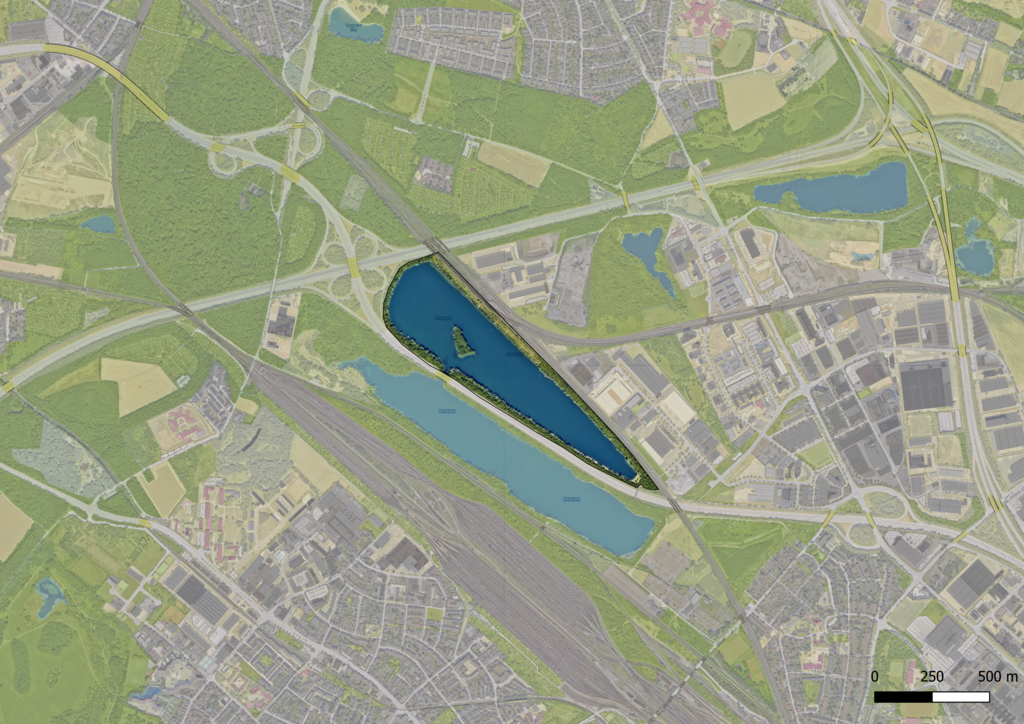 Übersichtskarte NSG 18 Kiesgrubensee Gremberghoven