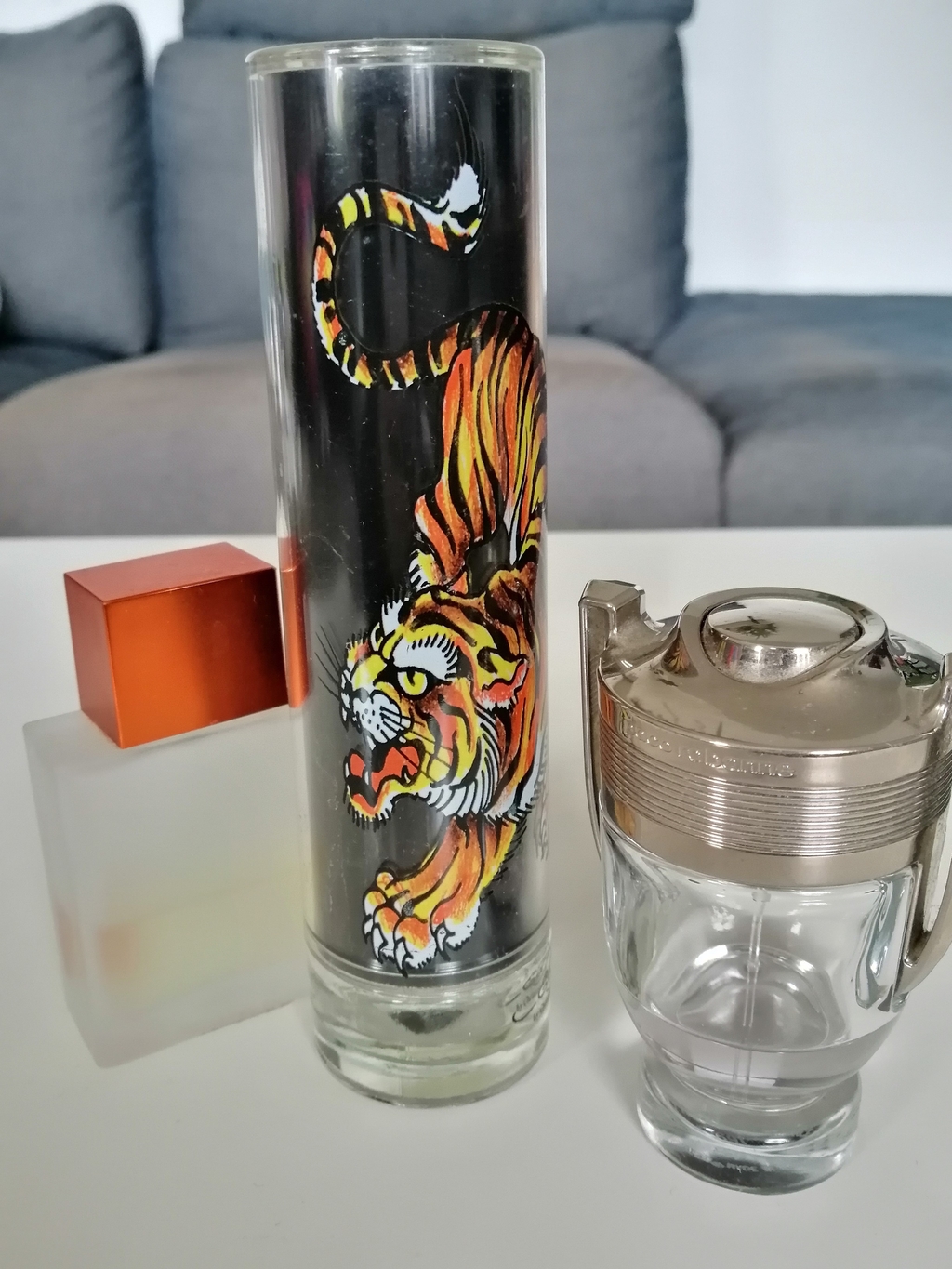Glas mit Tiger bedruckt