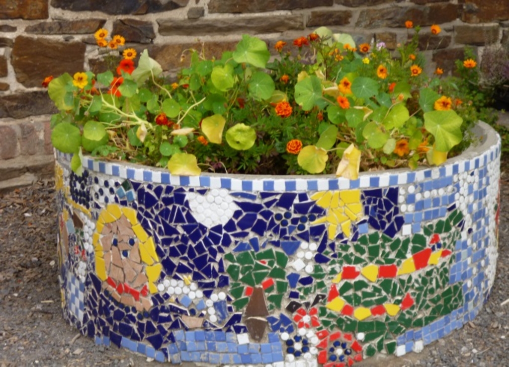 Hochbeet mit Kapuzinerkresse