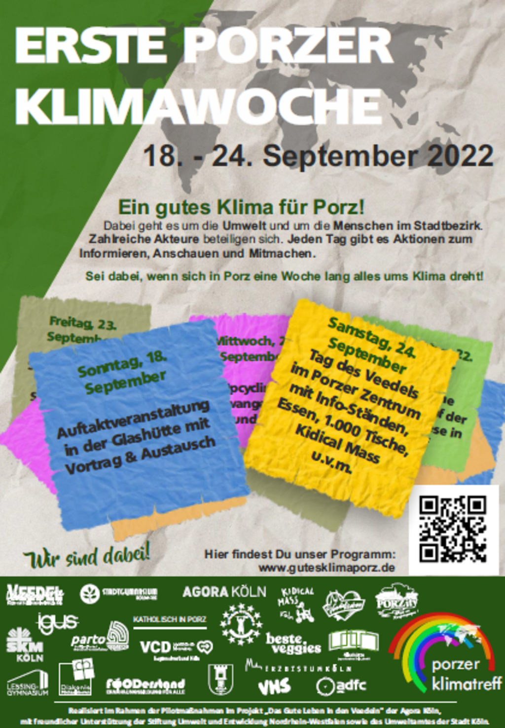 Plakat zur Ersten Porzer Klimawoche 