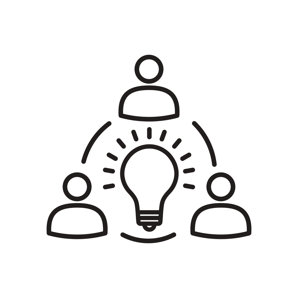 Teamwork icon, Business team sign, working together symbol, vector illustration