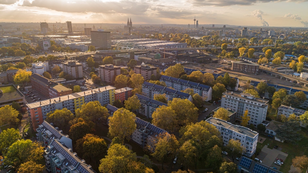 Stegerwaldsiedlung Luftaufnahme