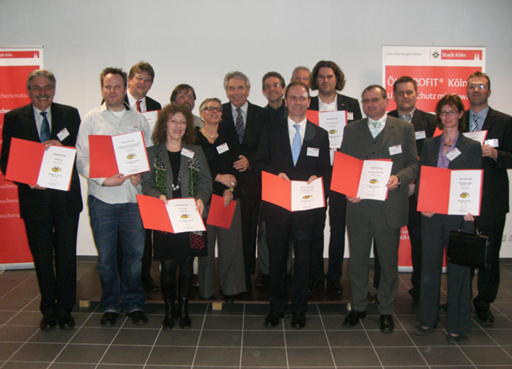 Gruppenfoto der Auszeichnungsverleihung am 16. März 2011