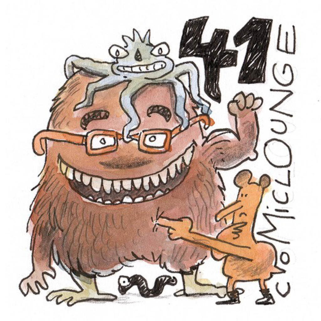 kleine Comiczeichnung zur 41. Comiclounge