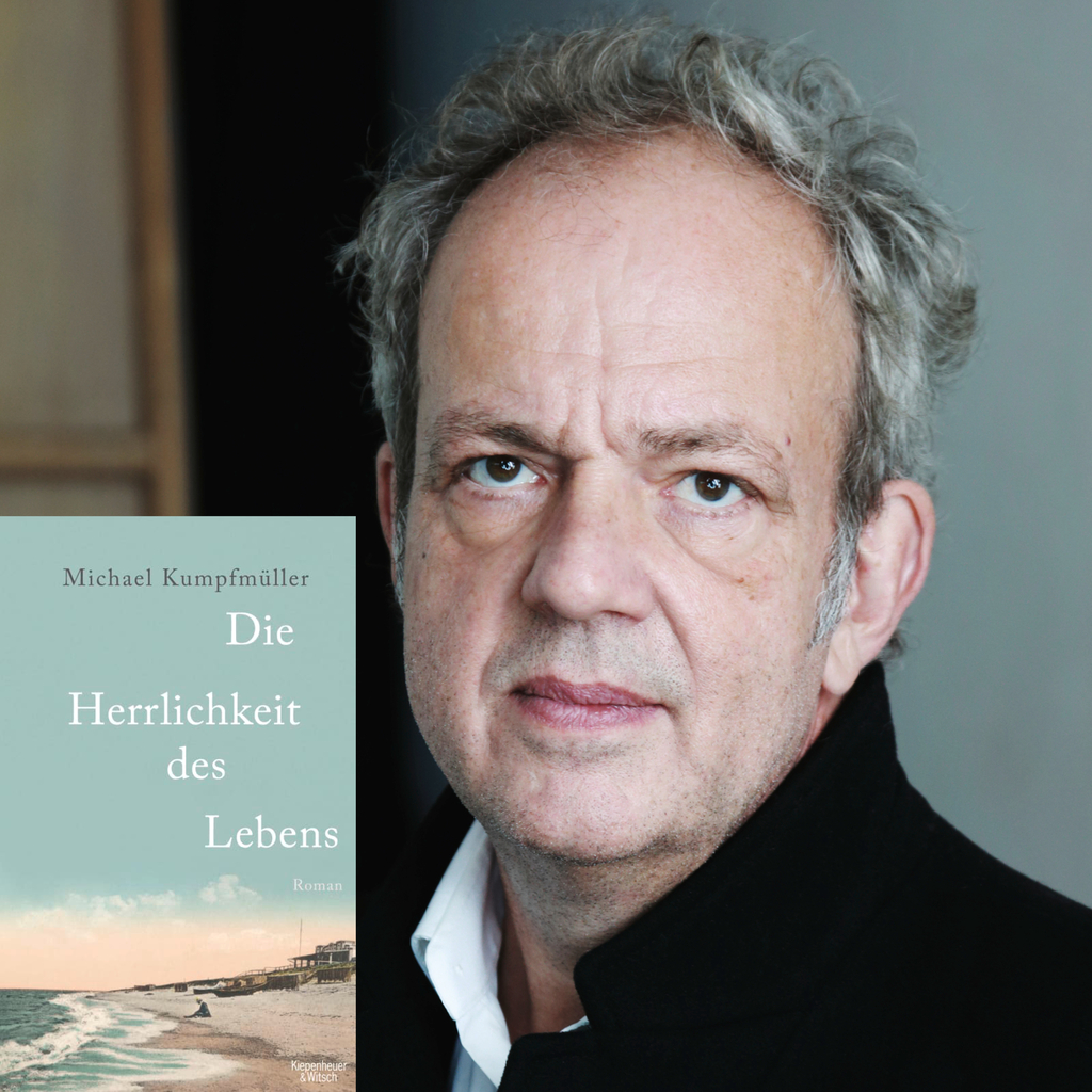 Collage aus Autorenportrait und Abbildung des Covers